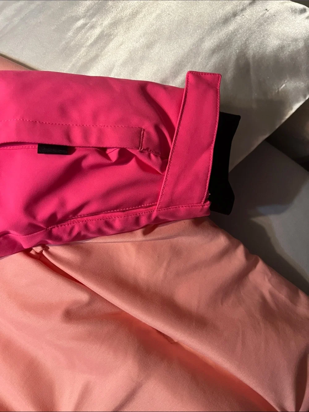 Spyder Hot Pink and Black Colorblock Ski Jacket